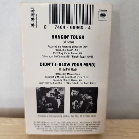 CASSETTE SINGLE New Kids On The Block "Hangin' Tough 1988 VINTAGE - Picture 2 of 3